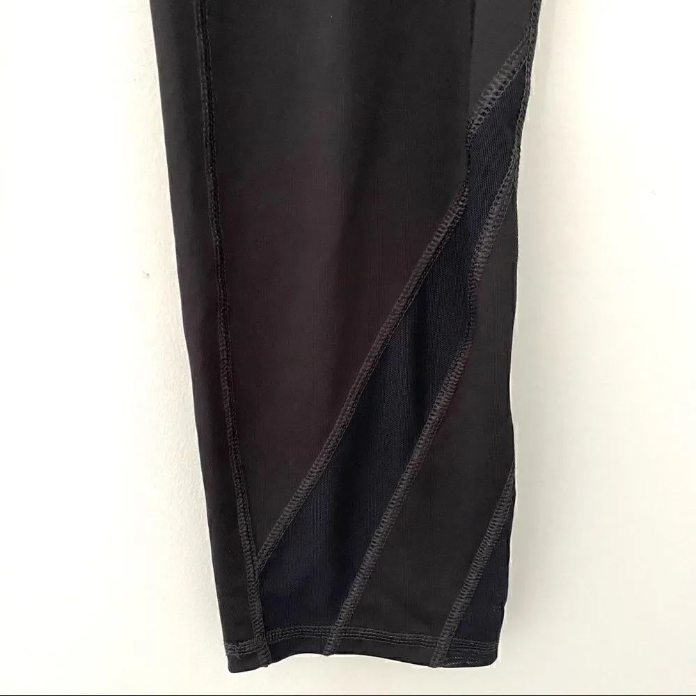Susan Lucci Black athletic leggings Medium Petite
